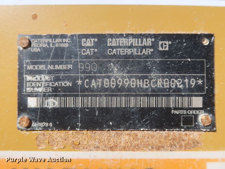 image for item DJ2270 2003 Caterpillar 990 Series II  wheel loader