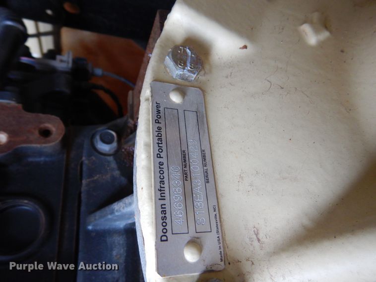 image for item DK8733 2018 Doosan P185WDO-T4F  air compressor