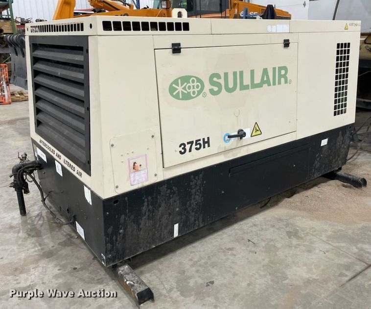 image for item DK8735 2013 Sullair 375CHAFDPQCA4  air compressor