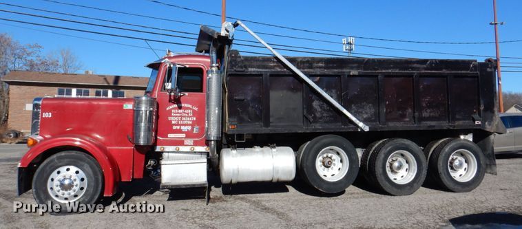 image for item DL8879 1996 Peterbilt 379  dump truck