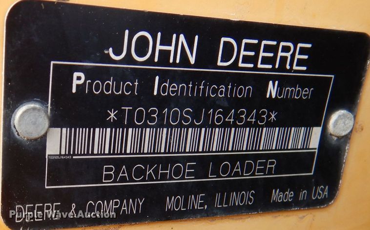 image for item DN5444 2008 John Deere 310SJ  backhoe
