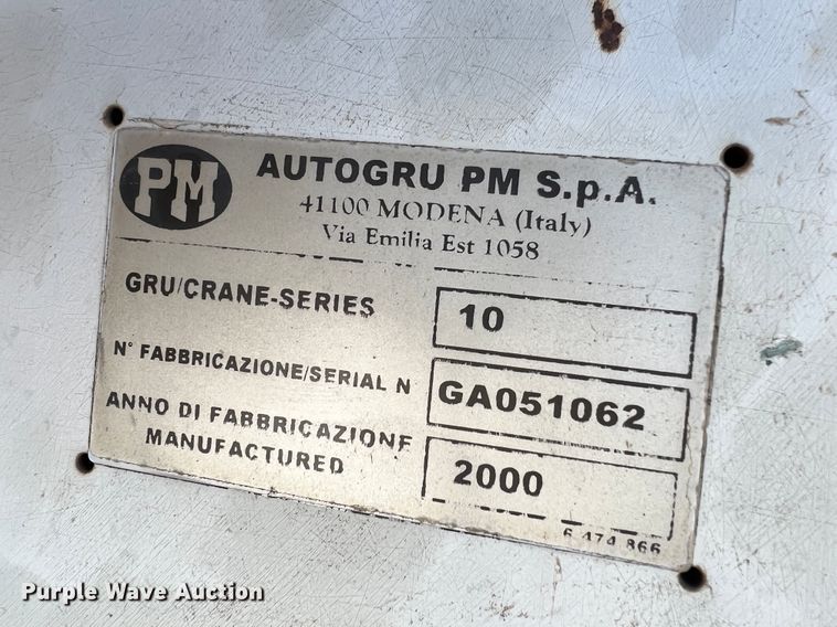 image for item ID9630 2000 Autogru PM 10  crane