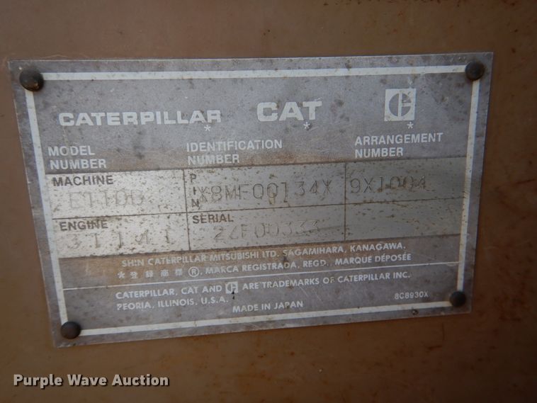 image for item JD9472 1990 Caterpillar E110B  excavator