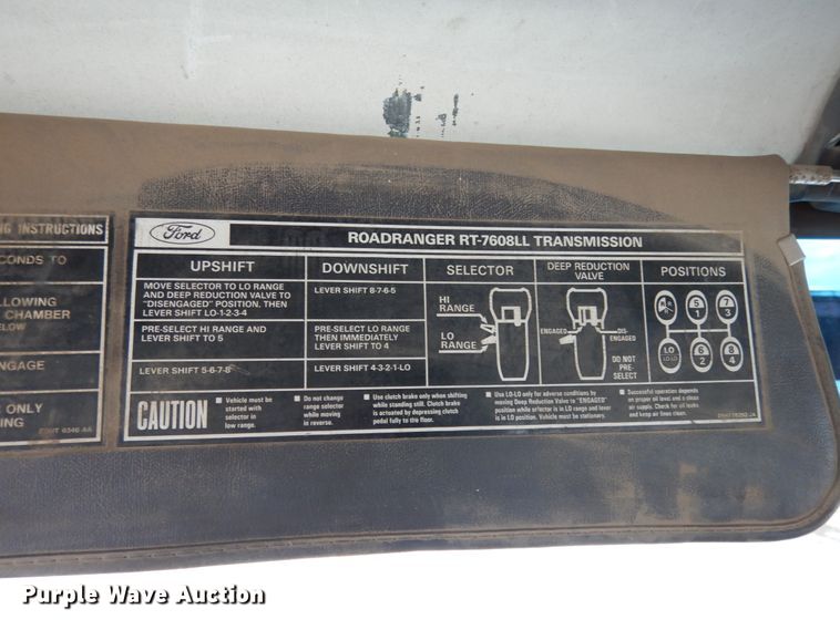 image for item JK9839 1989 Ford L8000  dump truck