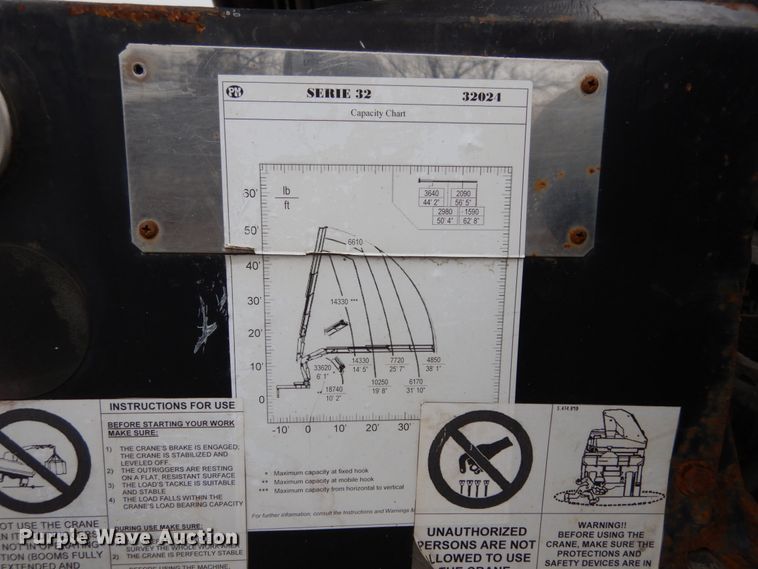 image for item JK9842 1999 Sterling A9500  crane truck