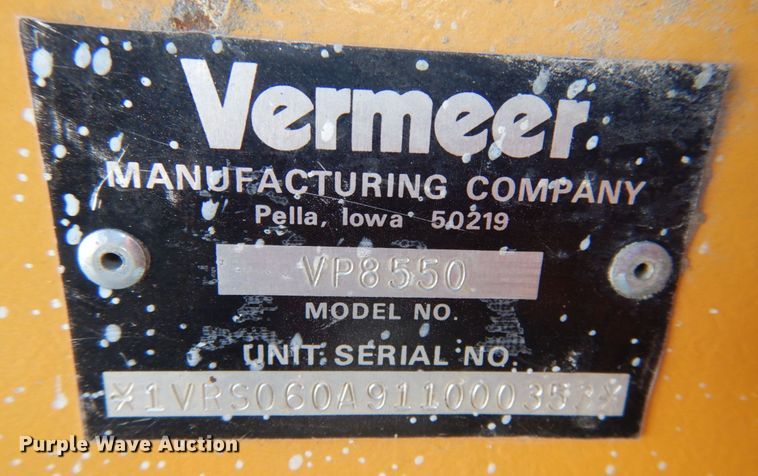 image for item JK9848 2001 Vermeer V8550A  cable plow