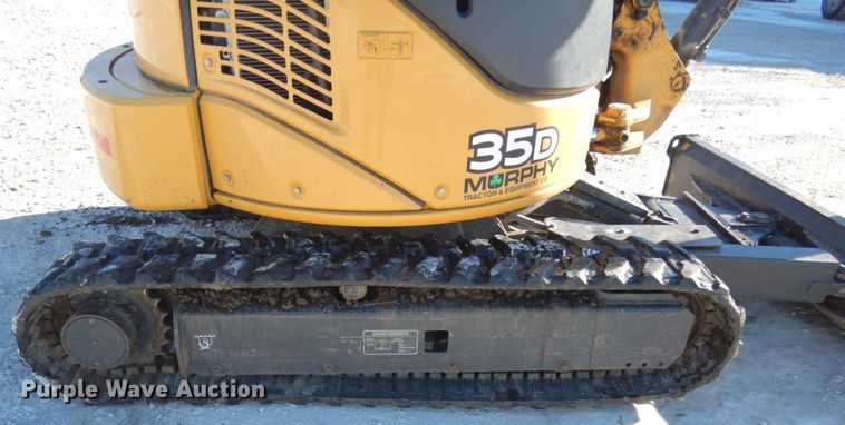 image for item JK9849 2012 John Deere 35D  mini excavator