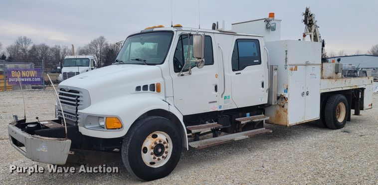 image for item KH9861 2007 Sterling Acterra  Crew Cab crane truck