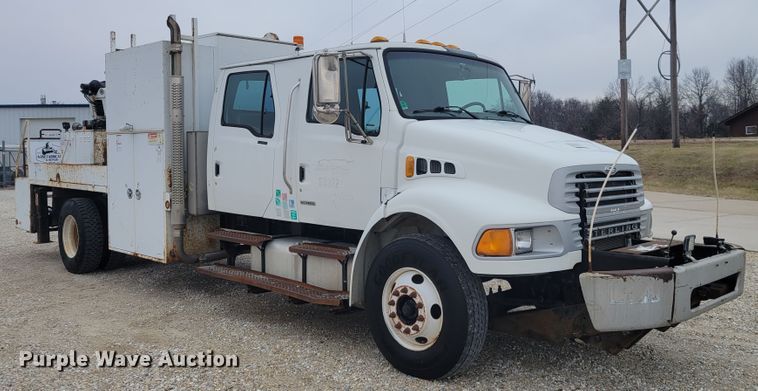 image for item KH9861 2007 Sterling Acterra  Crew Cab crane truck