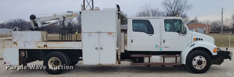 image for item KH9861 2007 Sterling Acterra  Crew Cab crane truck