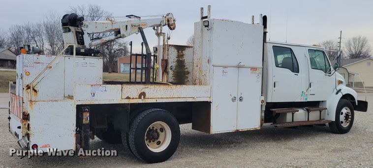 image for item KH9861 2007 Sterling Acterra  Crew Cab crane truck