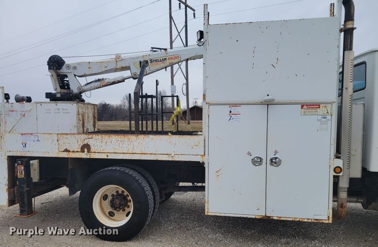 image for item KH9861 2007 Sterling Acterra  Crew Cab crane truck