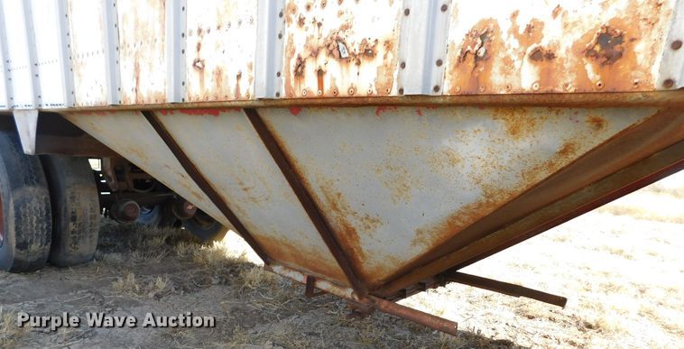 image for item DJ7555 1985 Merritt  grain trailer