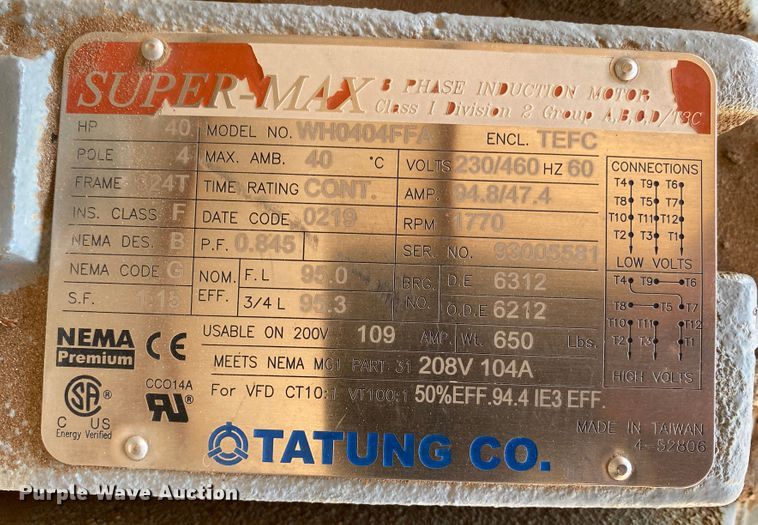 image for item DL1404 (2) TaTung WH0404FFA electric motors