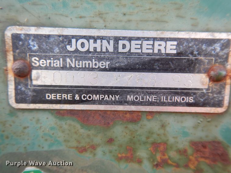 image for item ED9968 John Deere 338  small square baler