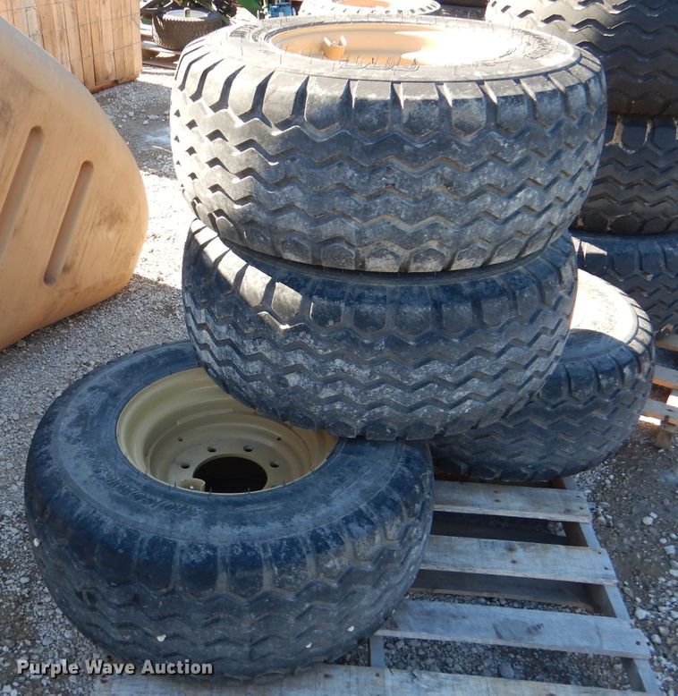 image for item GH9242 (4) BKT AW711 340/60R16.5 tires and wheels