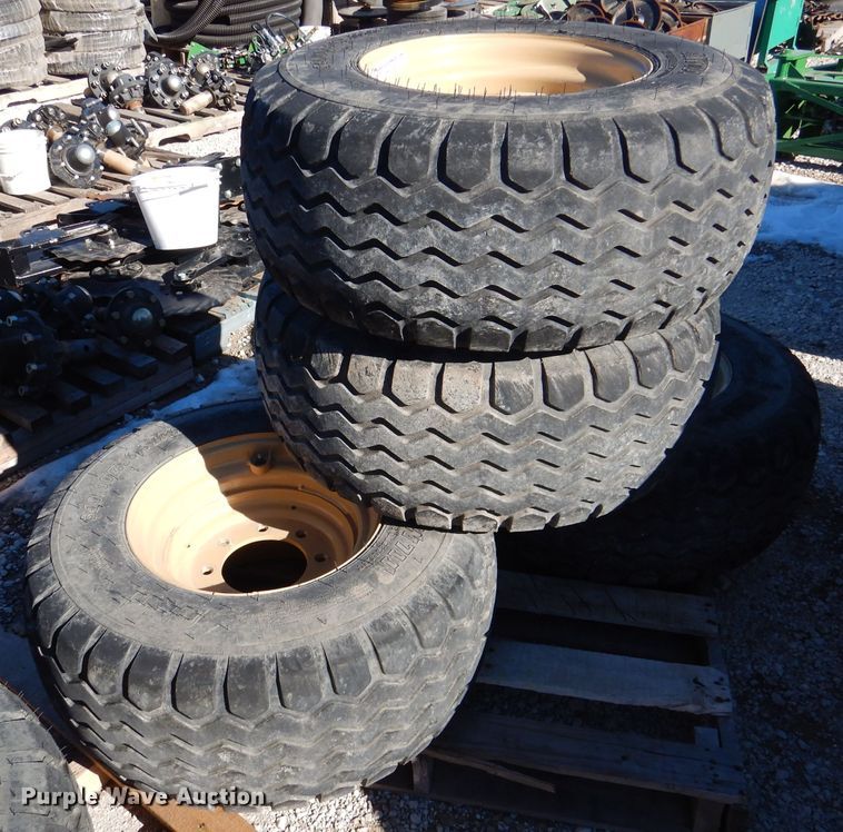 image for item GH9242 (4) BKT AW711 340/60R16.5 tires and wheels