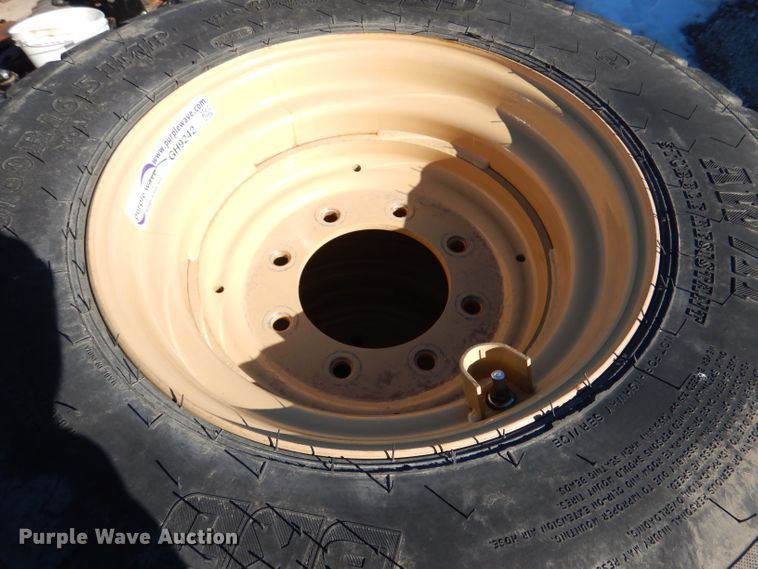 image for item GH9242 (4) BKT AW711 340/60R16.5 tires and wheels