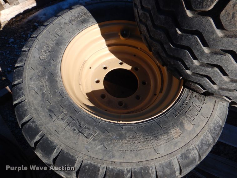 image for item GH9242 (4) BKT AW711 340/60R16.5 tires and wheels