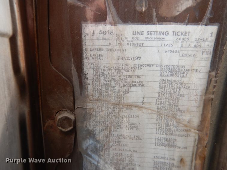 image for item HU9384 1976 International Loadstar 1700  grain truck