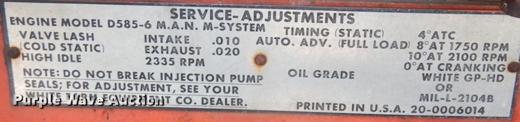 image for item IO9670 1972 Minneapolis Moline A4T-1600  4WD tractor