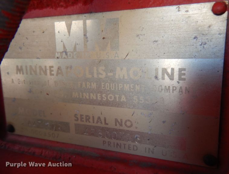 image for item IO9670 1972 Minneapolis Moline A4T-1600  4WD tractor