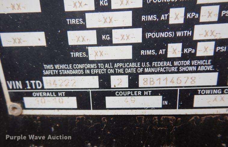 image for item JJ9749 2008 Timpte Super Hopper  grain trailer