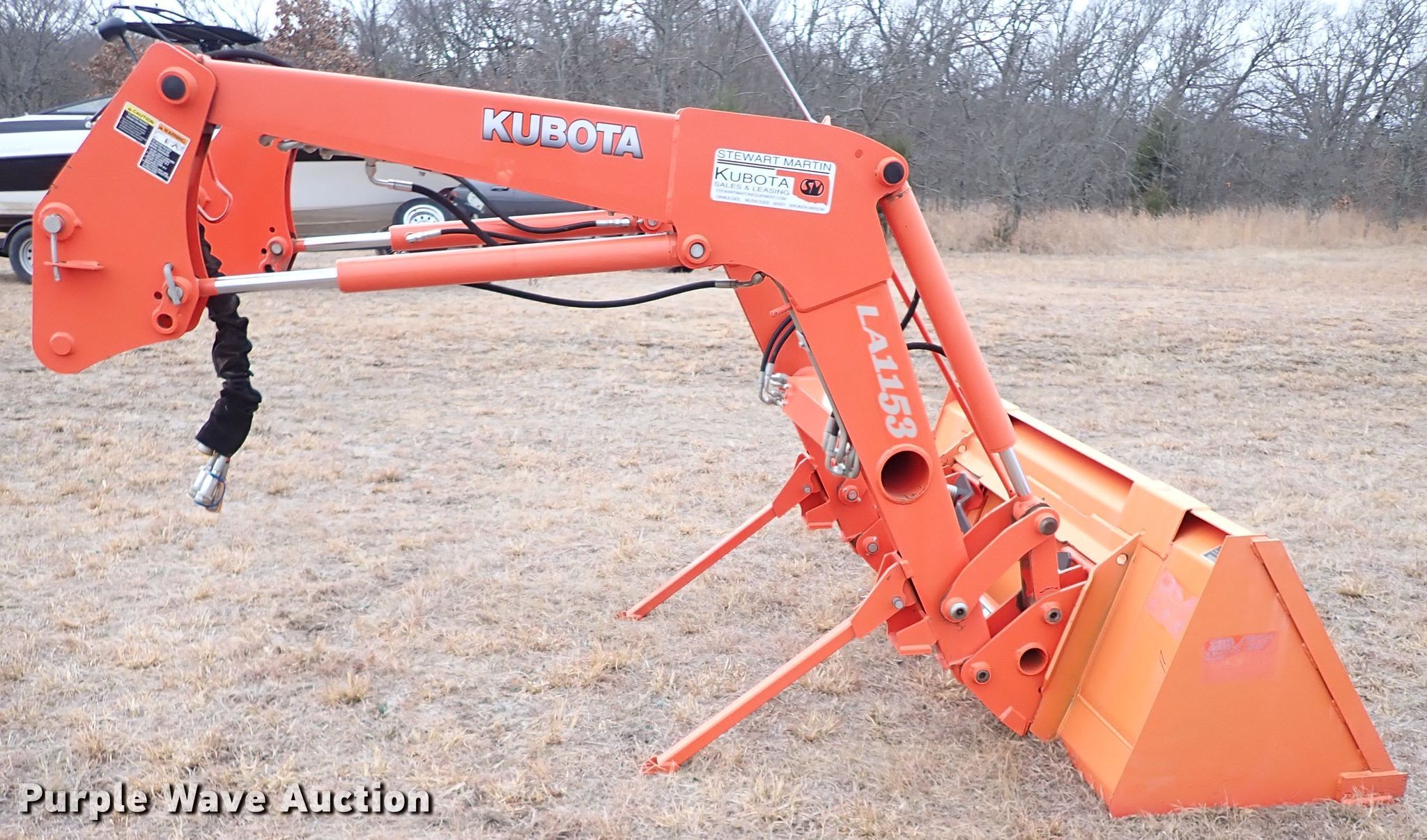 Kubota LA1153 loader in Seminole, OK Item IS9372 sold Purple Wave