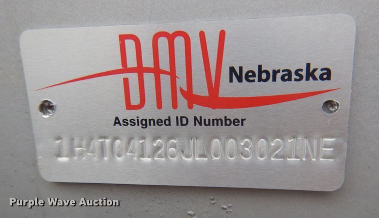 image for item DJ1249 1988 Fruehauf 307SS  fertilizer delivery trailer