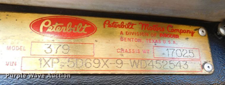 image for item DJ7573 1998 Peterbilt 379  semi truck