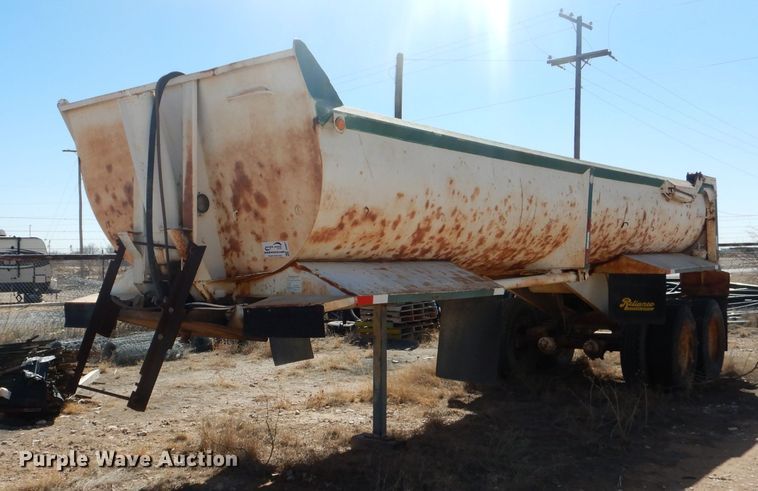 image for item DJ8837 1993 Reliance  end dump trailer