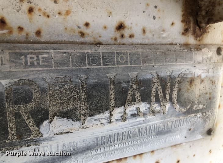 image for item DJ8837 1993 Reliance  end dump trailer