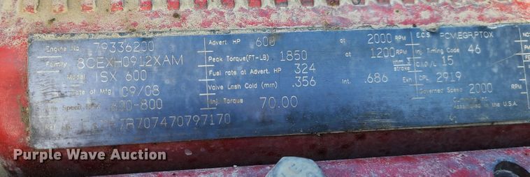 image for item GB9192 2009 Kenworth T800  semi truck