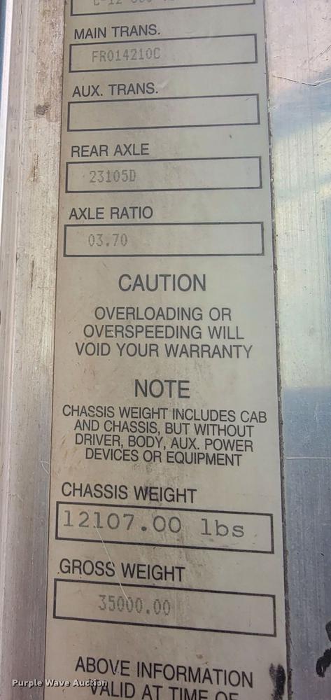 image for item HF9262 1995 Freightliner FL106  semi truck