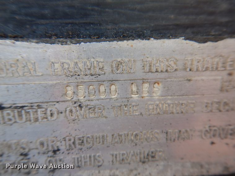 image for item KA9372 1999 Trailmobile Reintour  flatbed trailer