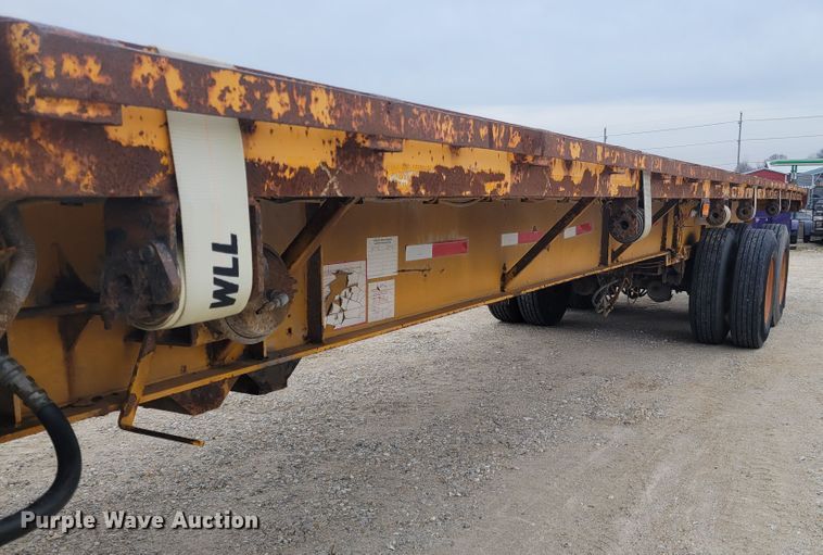 image for item KH9859 1999 Great Dane GPEA-245-75  extendable flatbed trailer