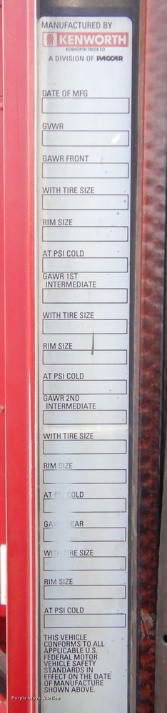 image for item KS9304 1999 Kenworth T800  semi truck