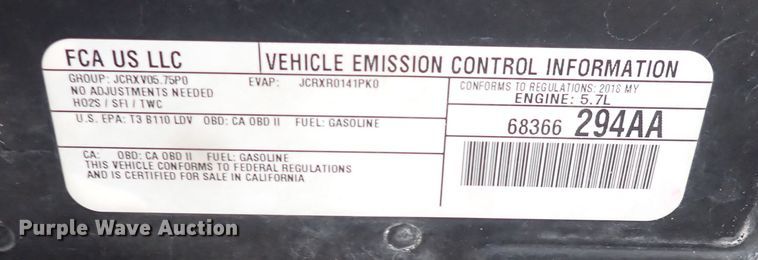 image for item DN2404 2018 Dodge Charger Police