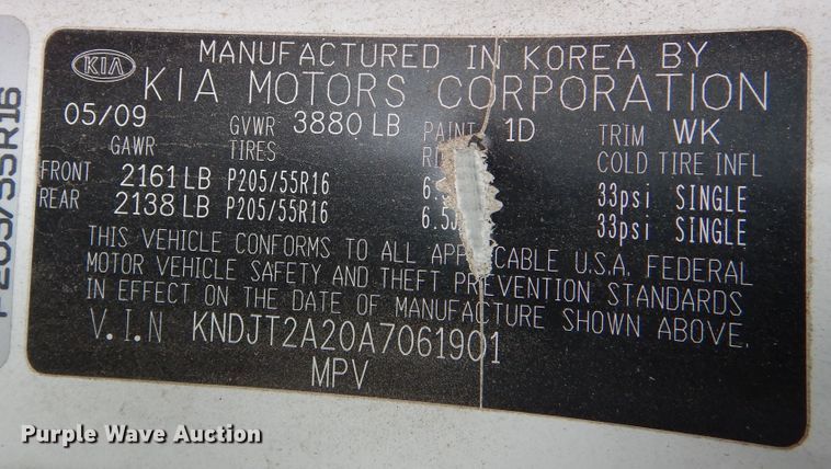 image for item DR1082 2010 Kia Soul