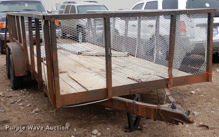 image for item DR1091 1998 Az-Tex  utility trailer
