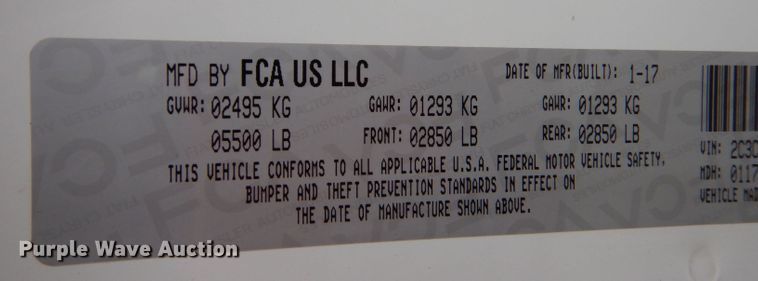 image for item IE9551 2017 Dodge Charger Police