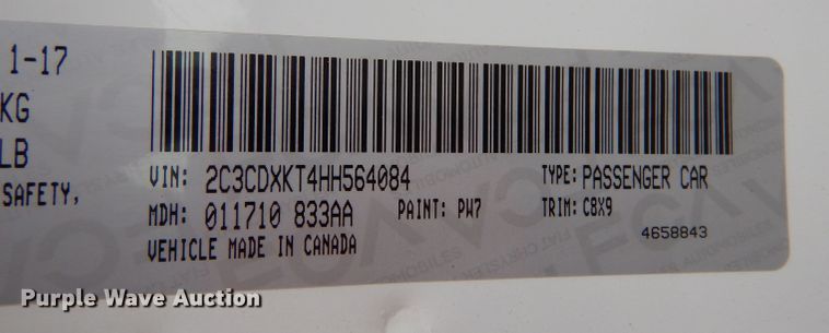 image for item IE9551 2017 Dodge Charger Police