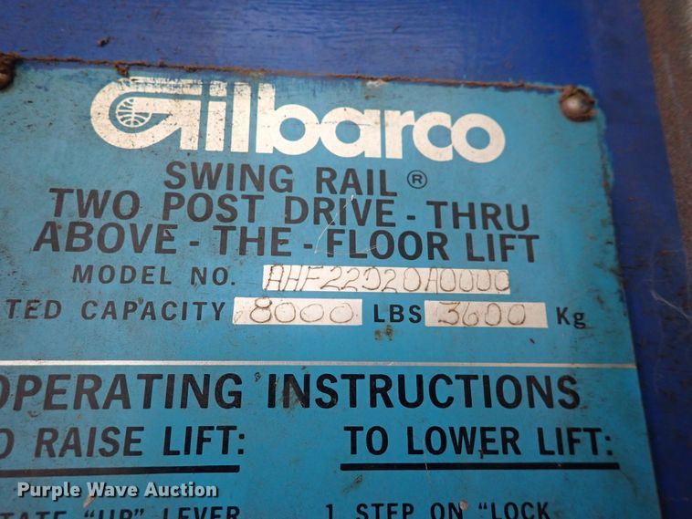 image for item IV9477 Gilbarco  automotive lift