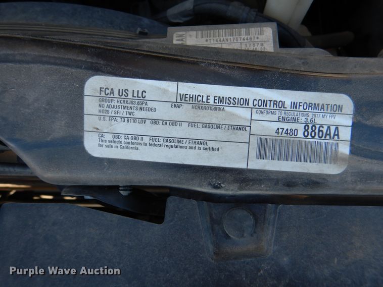 image for item JD9444 2017 Dodge Grand Caravan  handicap accessible van