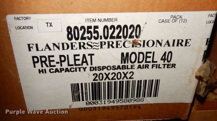 image for item JE9702 (14) boxes of air filters