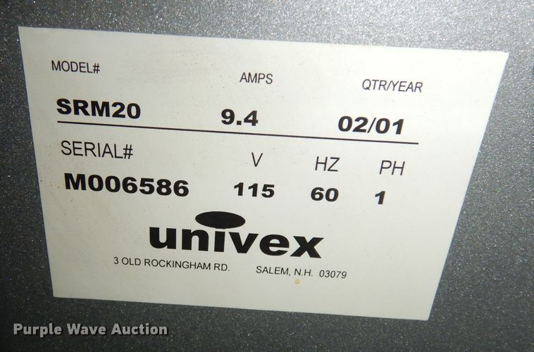 image for item JE9707 Univex SRM20 mixer