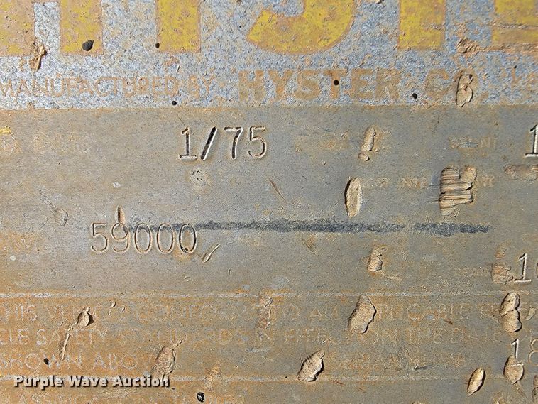 image for item JP9046 1975 Hyster  equipment trailer