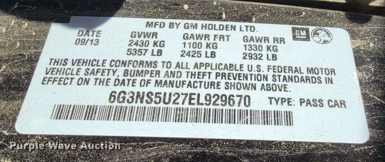 image for item JP9056 2014 Chevrolet Caprice Police