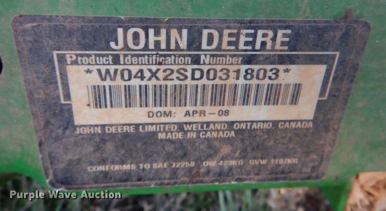 image for item JS9762 2008 John Deere Gator  utility vehicle