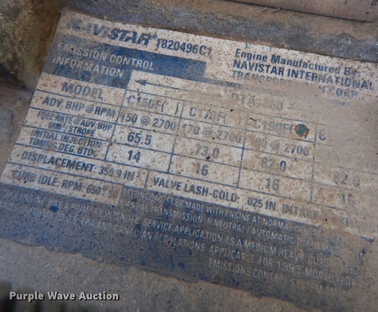 image for item KQ9593 1993 International 4700  dump truck